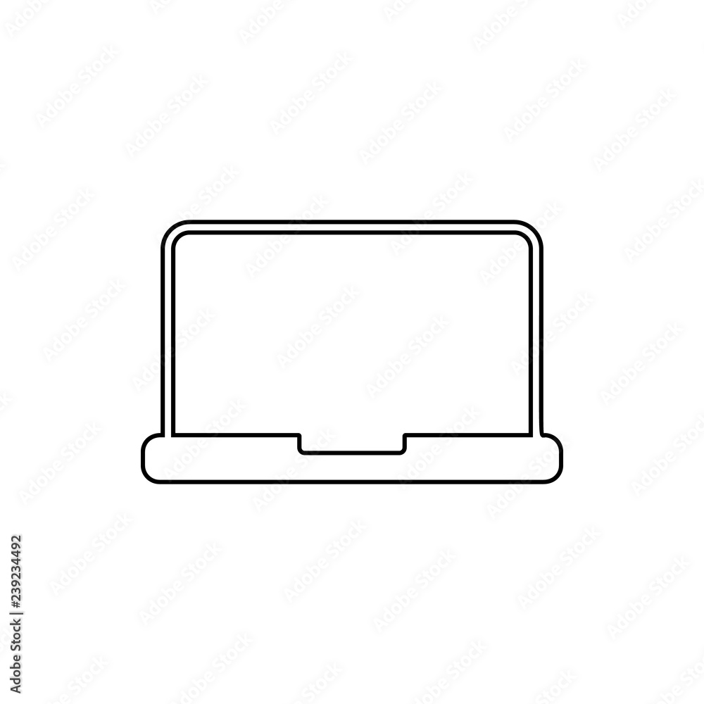 a laptop icon. Element of web for mobile concept and web apps icon. Thin line icon for website design and development, app development a laptop icon. Element of web for mobile concept and web apps icon. Thin line icon for website design and development, app development
