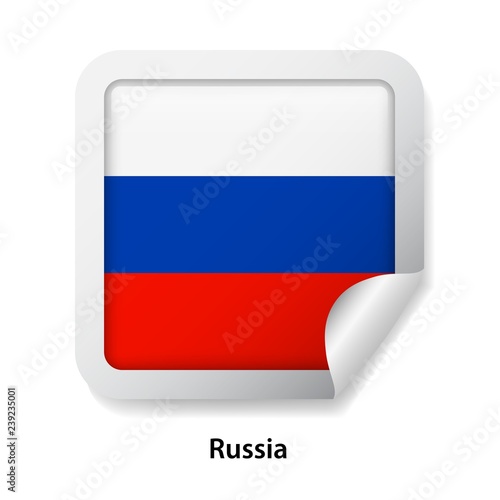 Flag of Russia. Round glossy badge sticker Free Download Flag of Russia. Round glossy badge sticker - GFXLoad