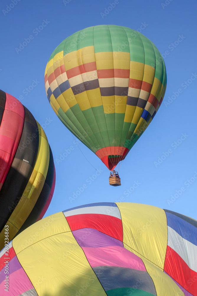 Obraz premium Colorful hot air balloons in the sky over Temecula