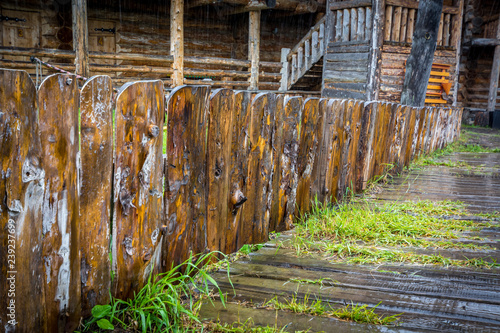 Old wooden fence