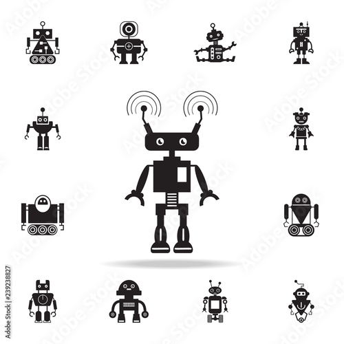 robot with communication icon. Detailed set of robot icons. Premium graphic design. One of the collection icons for websites, web design, mobile app © gunayaliyeva