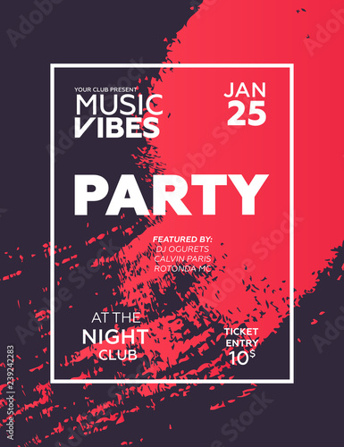Night Party banner template