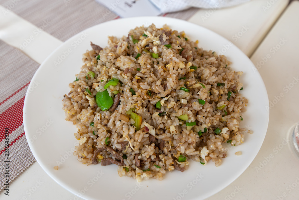Hong kong style beef fried rice Hong kong style beef fried rice