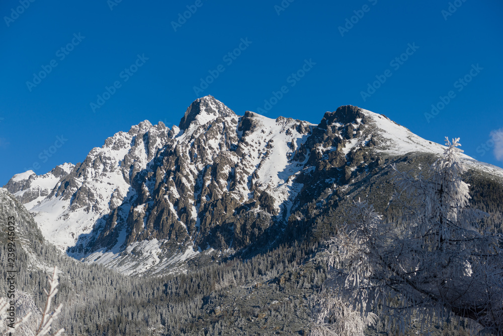 Lomnicky Peak in High Tatras, Slovakia