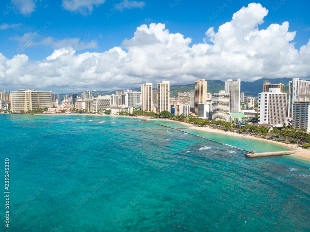 Obraz premium Waikiki beach in Hawaii