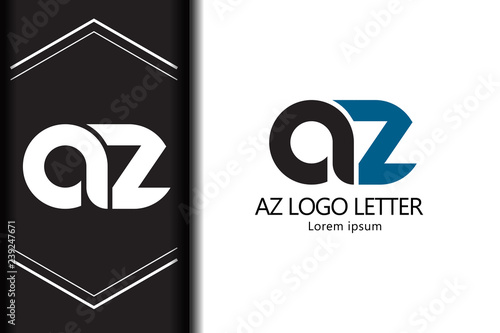 alphabet  logo letter AZ with combination, lowercase for business - vector