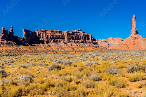 The landscape in the Valley of the Gods, formerly part of the Bears Ears National Monument