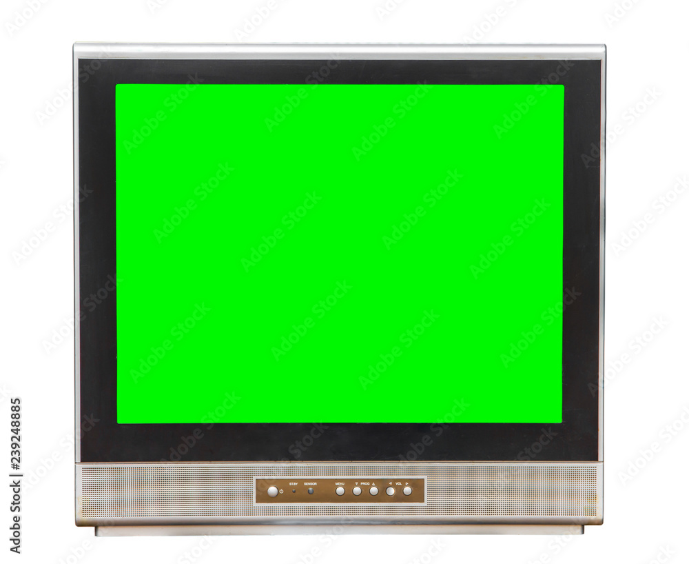 television with green screen television with green screen