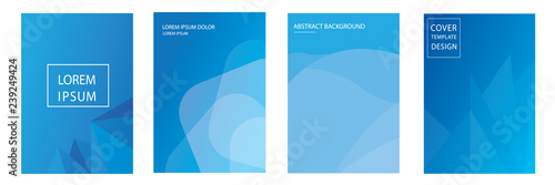 set of  modern abstract background with soft gradient color