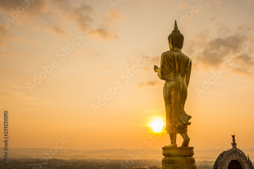 Golden Buddha image  in Thailand