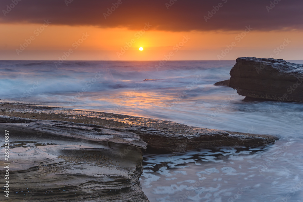 An Atmospheric Sunrise Seascape