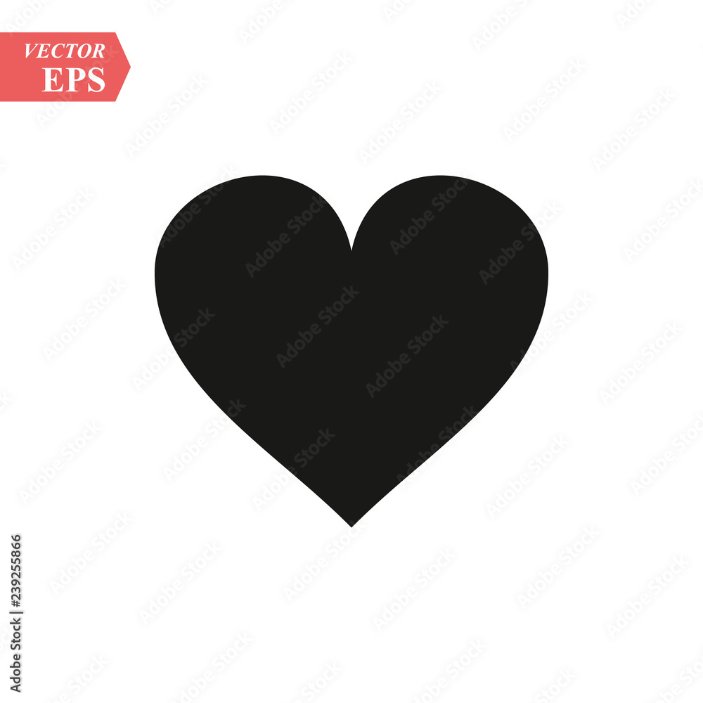 Heart vector icon, Love symbol. Valentine s Day sign, emblem isolated on white background, Flat style for graphic and web design, logo. EPS10 Heart vector icon, Love symbol. Valentine s Day sign, emblem isolated on white background, Flat style for graphic and web design, logo. EPS10