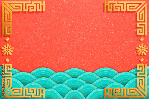 Wavy tides background