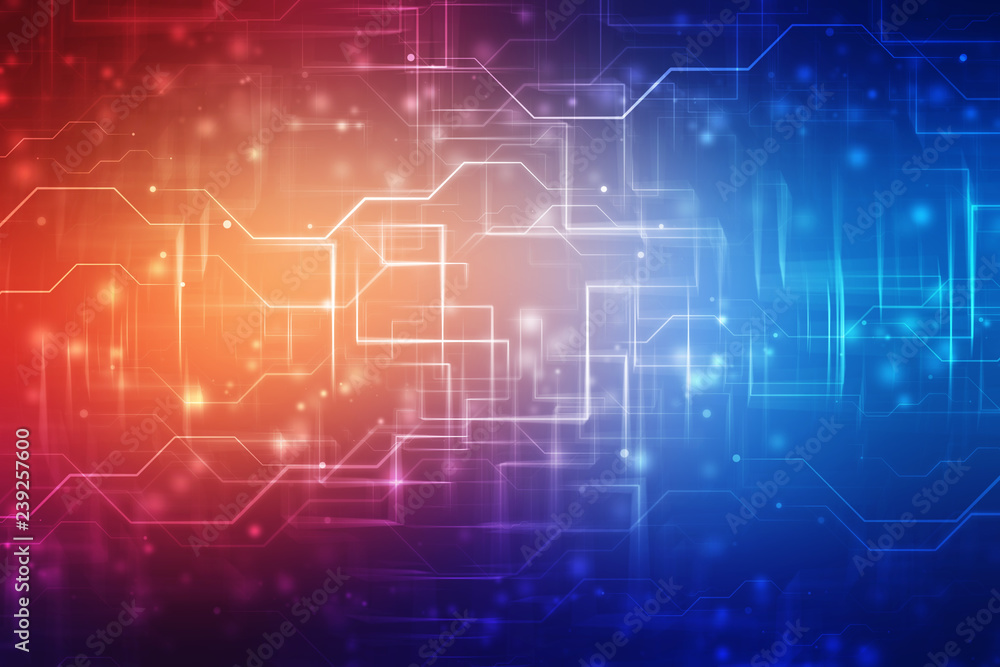 Obraz premium Digital Abstract technology background, Binary Background, futuristic background, cyberspace Concept