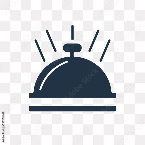 Hotel bell vector icon isolated on transparent background, Hotel bell  transparency concept can be used web and mobile
