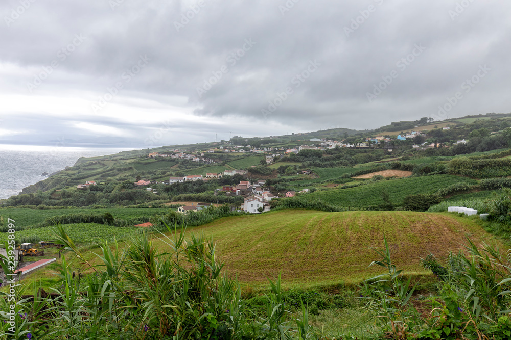 View of the village of Remedios in Sao Miguel.