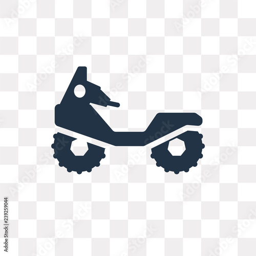 All terrain vehicle vector icon isolated on transparent background, All terrain vehicle  transparency concept can be used web and mobile