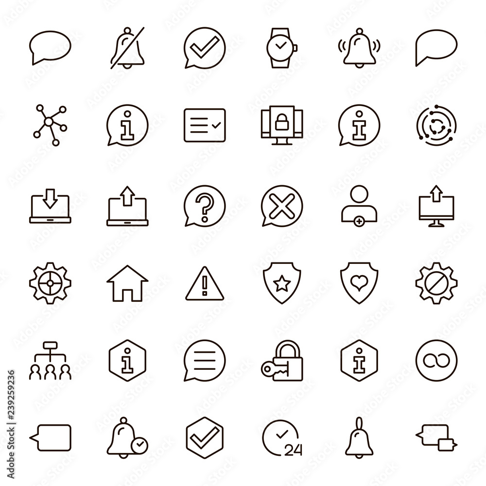 Interface icon set