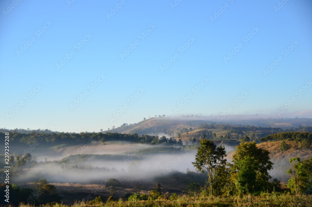 landscape with clouds