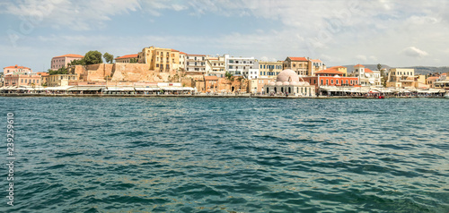 Old city Chania panorama