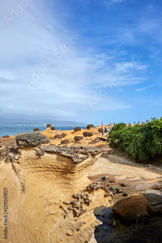 Yehliu Geopark in Taiwan.