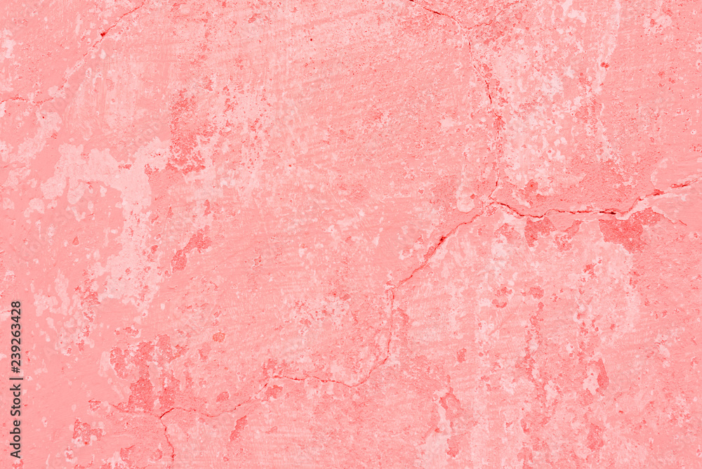 Texture, wall, concrete, living coral. It can be used as a background . Wall fragment with scratches and cracks Texture, wall, concrete, living coral. It can be used as a background . Wall fragment with scratches and cracks