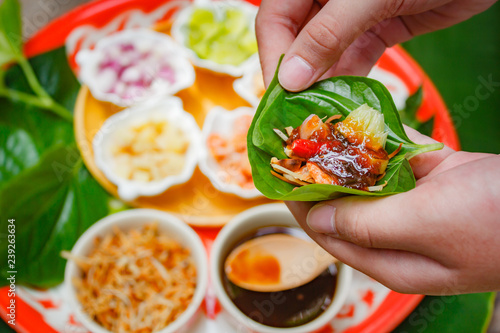 Miang kham is a traditional snack from Thailand.