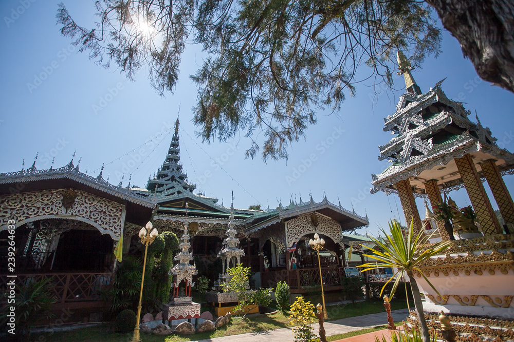 Wat Chong Klang at Mae Hong Son, Thailand