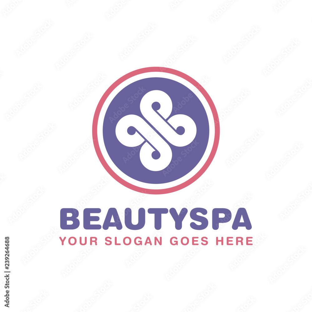Simple Unique beauty spa Icon Symbol Logo For Business Simple Unique beauty spa Icon Symbol Logo For Business