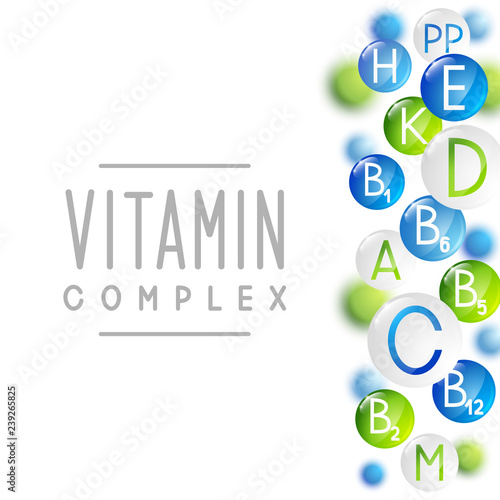 Vitamins background for Your design