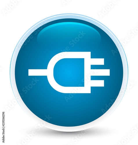 Connect icon special prime blue round button