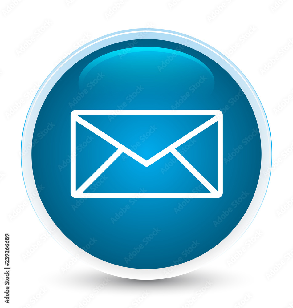 Email icon special prime blue round button Email icon special prime blue round button