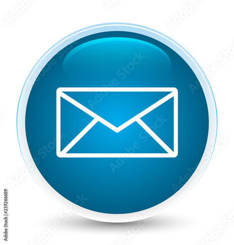 Email icon special prime blue round button