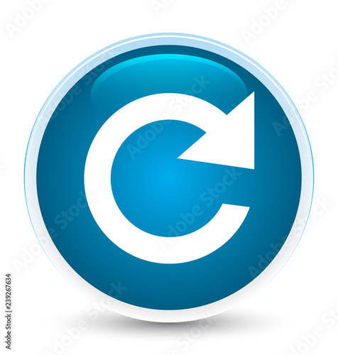 Reply rotate icon special prime blue round button