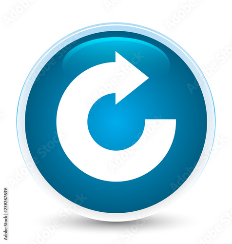 Reply arrow icon special prime blue round button