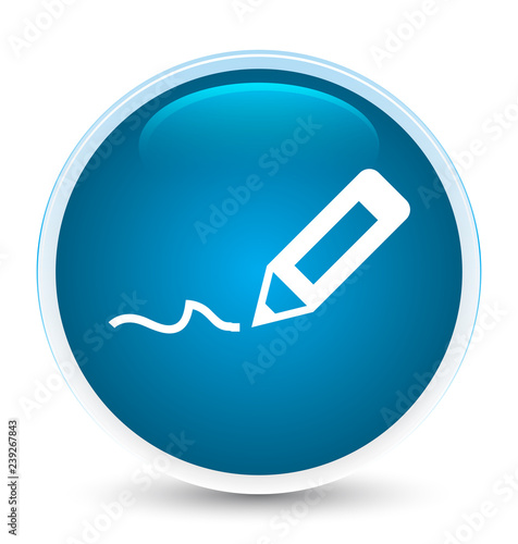 Sign up icon special prime blue round button