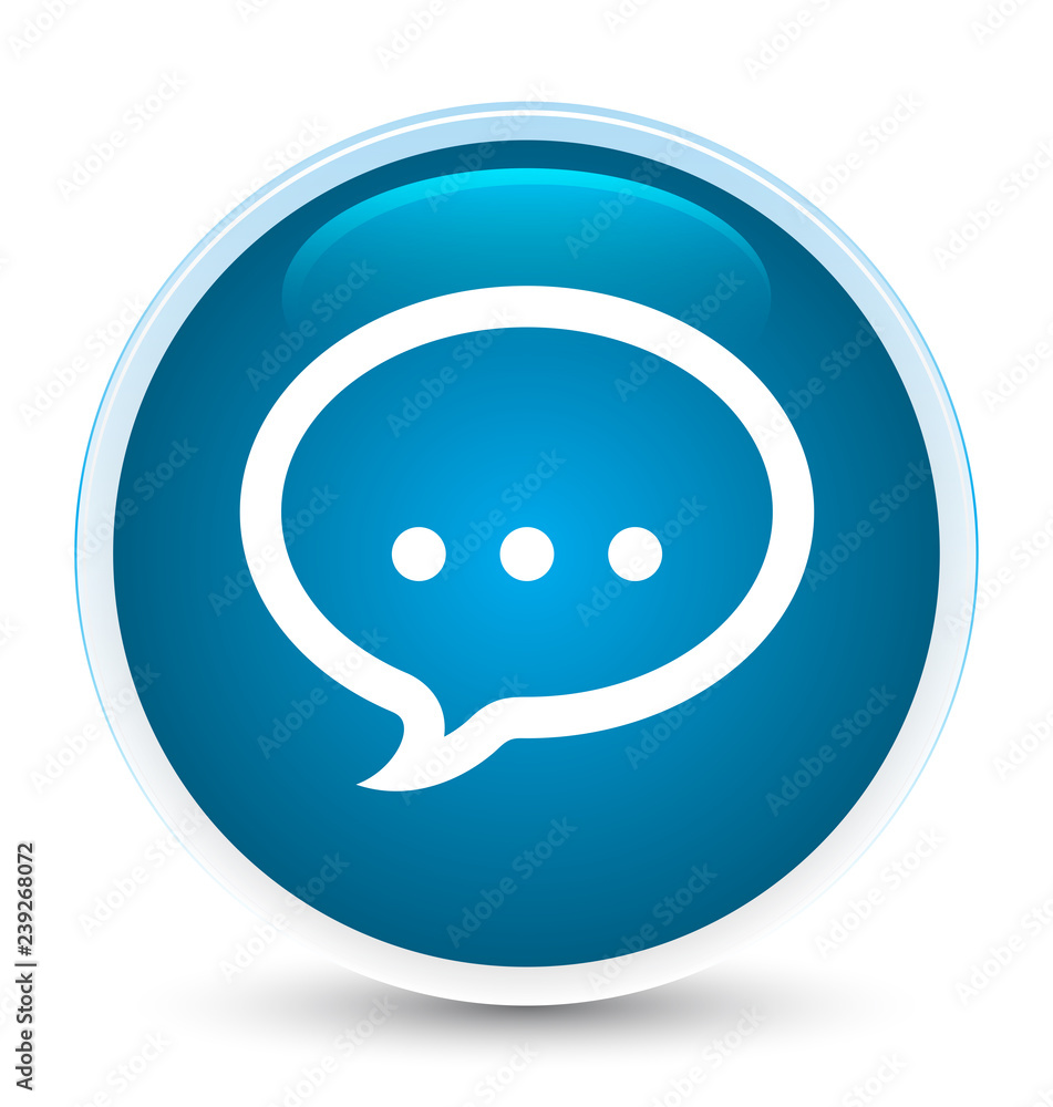 Talk icon special prime blue round button Talk icon special prime blue round button