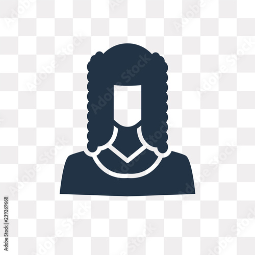 Judge vector icon isolated on transparent background, Judge  transparency concept can be used web and mobile