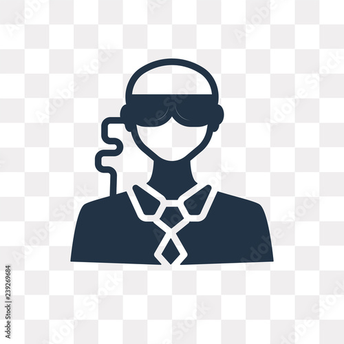 Bouncer vector icon isolated on transparent background, Bouncer  transparency concept can be used web and mobile