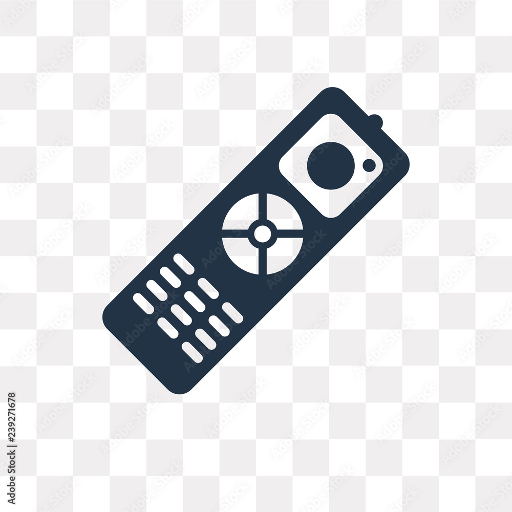 Remote control vector icon isolated on transparent background, Remote  control transparency concept can be used web and mobile Stock Vector |  Adobe Stock