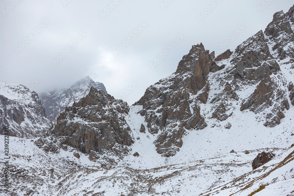 Tien Shan mountains in Almaty