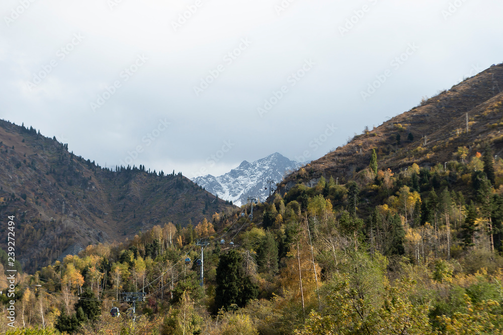 Tien Shan mountains in Almaty