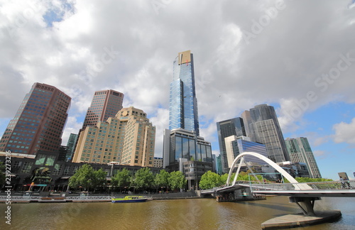 Southbank cityscape Melbourne Australia