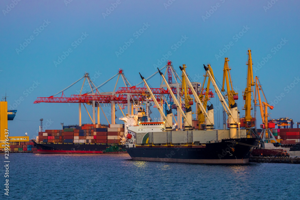 Cargo port of Odessa, Ukraine
