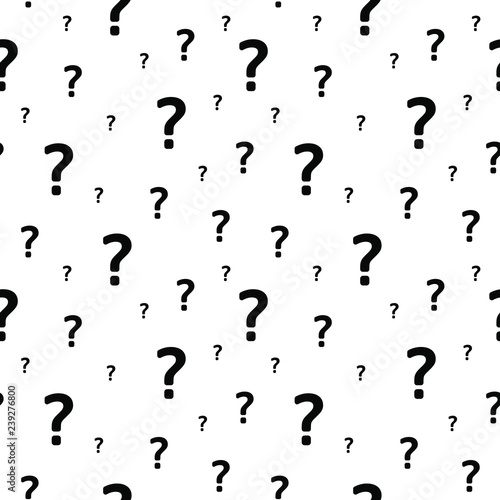 The question mark seamless pattern