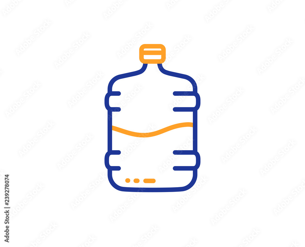Water Cooler Bottle Refill Aqua Vector Stock Vector Illustration