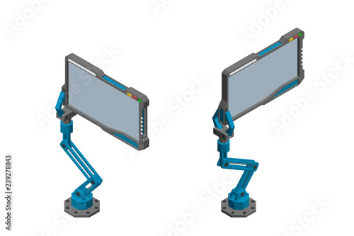 Robotic arm with futuristic...