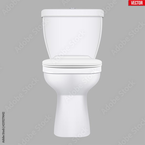 Ceramic toilet classic model