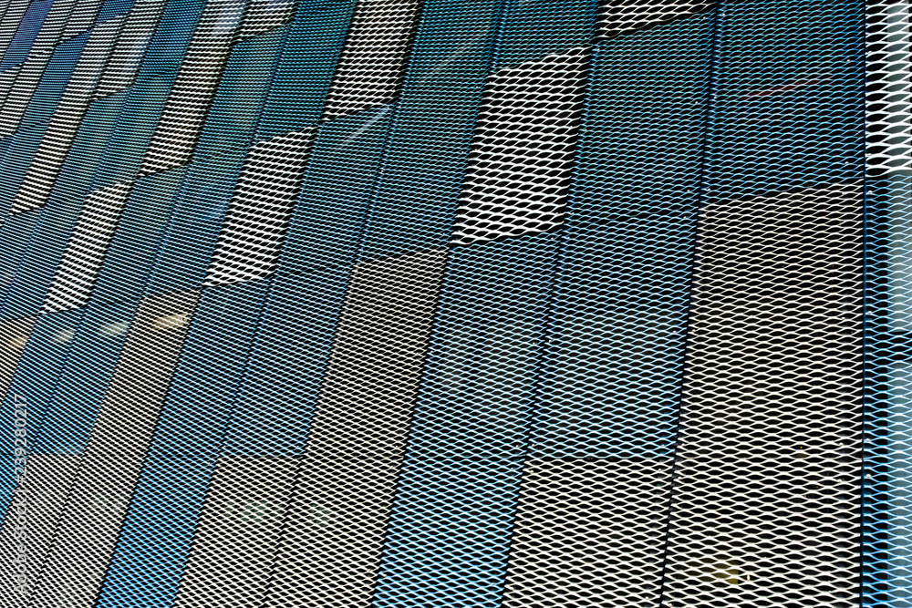 Ταπετσαρία Abstract close-up view of modern aluminum ventilated on facade