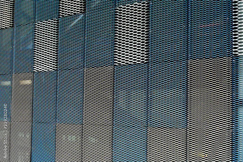 Ταπετσαρία Abstract close-up view of modern aluminum ventilated on facade